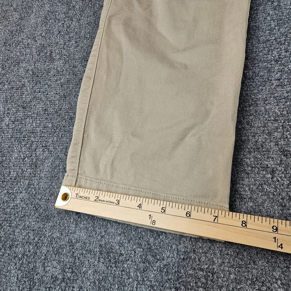 J.Crew Flex Straight‎ Fit Chino Pants Mens 33x30 Khaki Tan Stretch Trousers